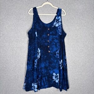 NaPua Collection Honolulu Dress XL Hibiscus Tropical Hawaiian Resort Cruise